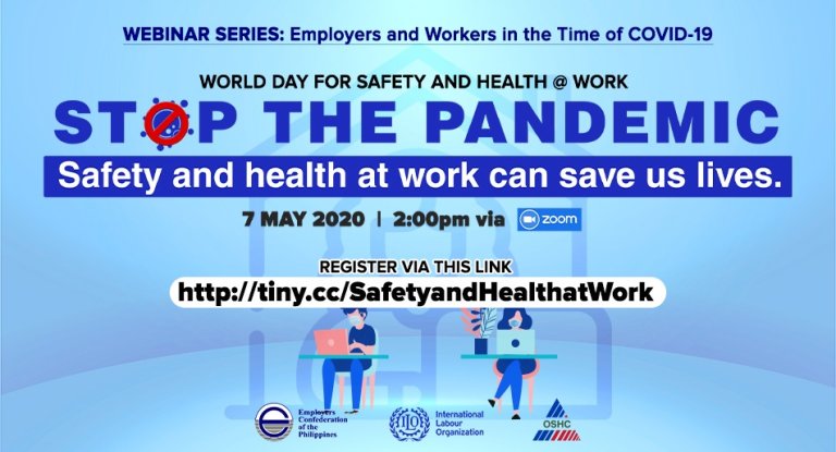 Work Can Save World Day for Safety and Health at Work 2020 - Stop the pandemic ...